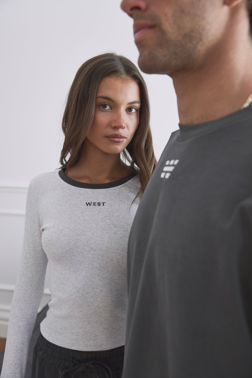 ASPEN LONG SLEEVE - Marl Grey